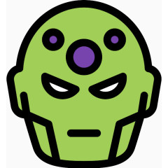 聪明而勤奋的人Flat-SuperHeroes-Villains-icons