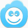 好吧微笑Blue-Cloud-icons