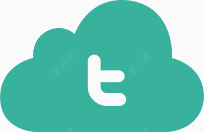 云网站社会推特绿色云图标设置04版-免费下载