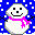 Snow man Icon