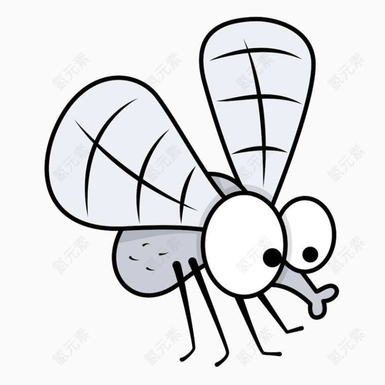 卡通小蚊子