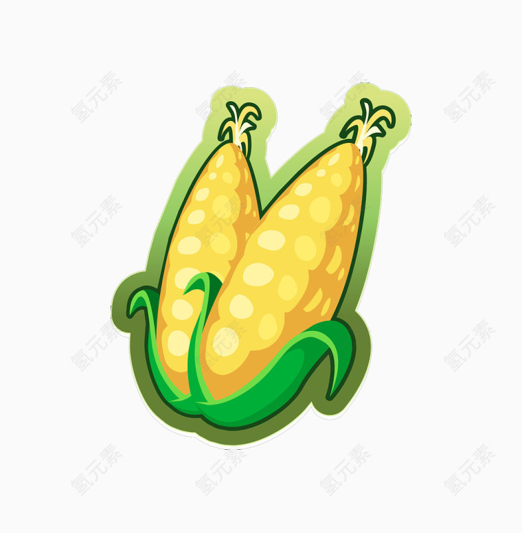 卡通蔬菜玉米