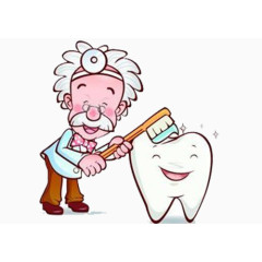 口腔护理医生刷牙
