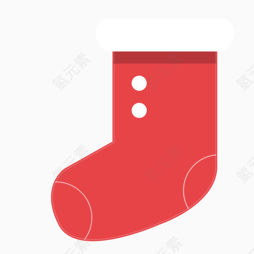 圣诞老人袜子红色