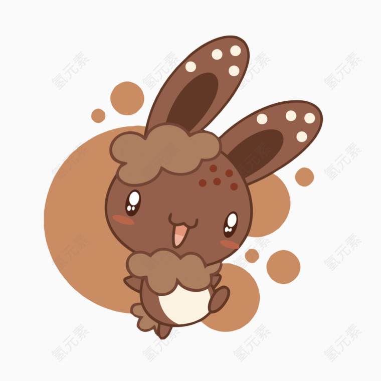 巧克力色小兔子