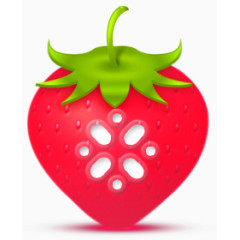 草莓strawberry-social-media-icon-set