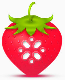 草莓strawberry-social-media-icon-set