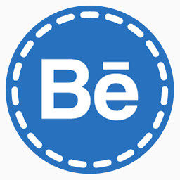 Behance公司hand-stitch-round-social-icons
