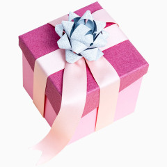 粉色缎带礼物盒