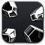 多维数据集跑步者Black-UPSDarkness-icons