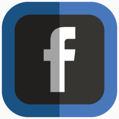 脸谱网folded-social-media-icons