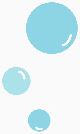 蓝色卡通圆球漂浮
