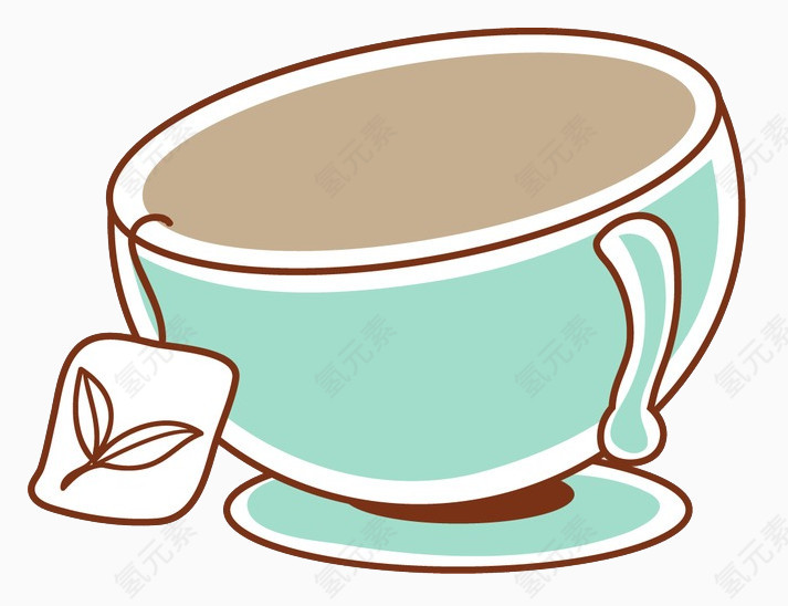 卡通清新茶具茶杯