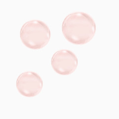 粉色半透明泡泡