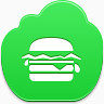 汉堡free-green-cloud-icons