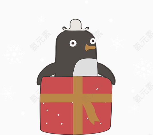 卡通礼盒企鹅