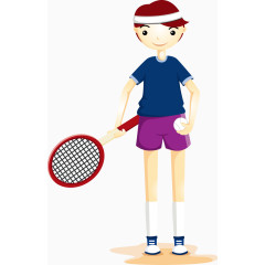 打网球运动员卡通