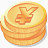 日元硬币图标