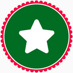 圣诞节明星Green-christmas-social-media-icons