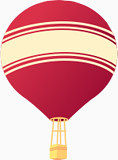 红色条纹大气球