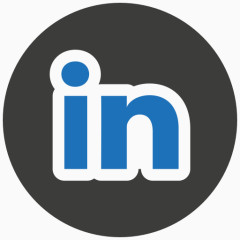 LinkedIn媒体社会蓝色和灰色的社交媒体