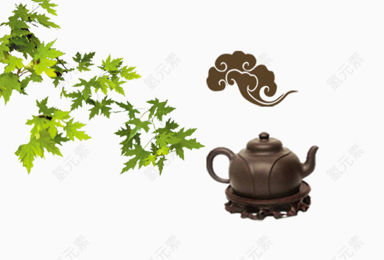 房地产元素茶壶