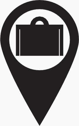 手提箱Pin-of-Map-icons