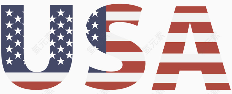 美国国旗USA矢量图形