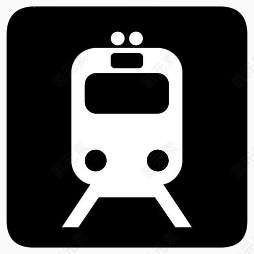轨道钢轨火车运输AIGA符号标志
