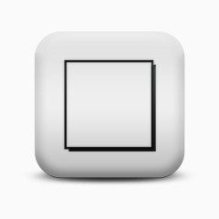 不光滑的白色的广场图标符号形状检查盒子Symbols-Shapes-icons