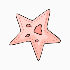 粉色五角形海星