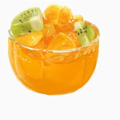猕猴桃橘子水果杯