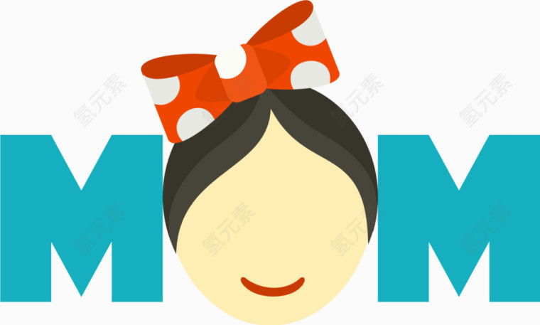 MOM母亲头像logo