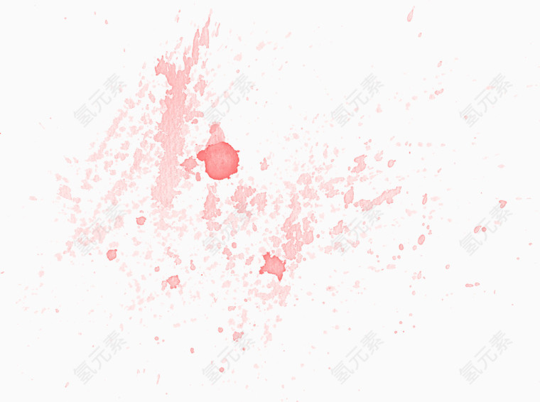 红色水彩泼墨油漆液体