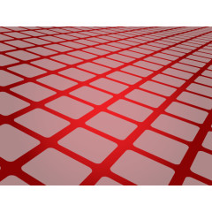 红色方形地板