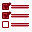 形式输入复选框红色的ChalkWork-EDITING-CONTROLS-icons