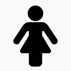 女厕所标志图标