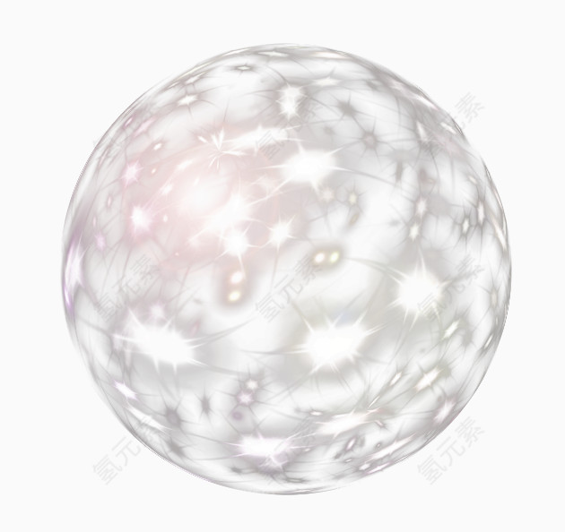 三维立体发光球形效果元素