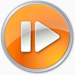 Step Forward Normal Orange Icon