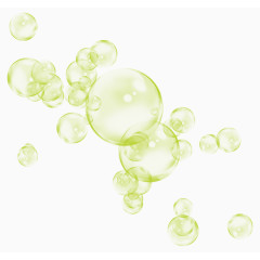 绿色漂亮气泡