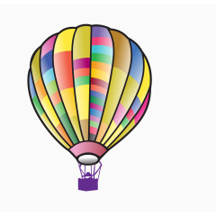  彩色热气球 