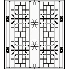 古代雕花窗户