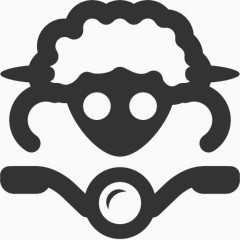 sheep on bike icon