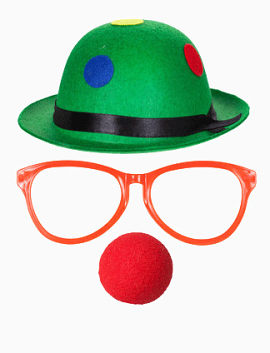 小丑帽子眼镜红鼻子