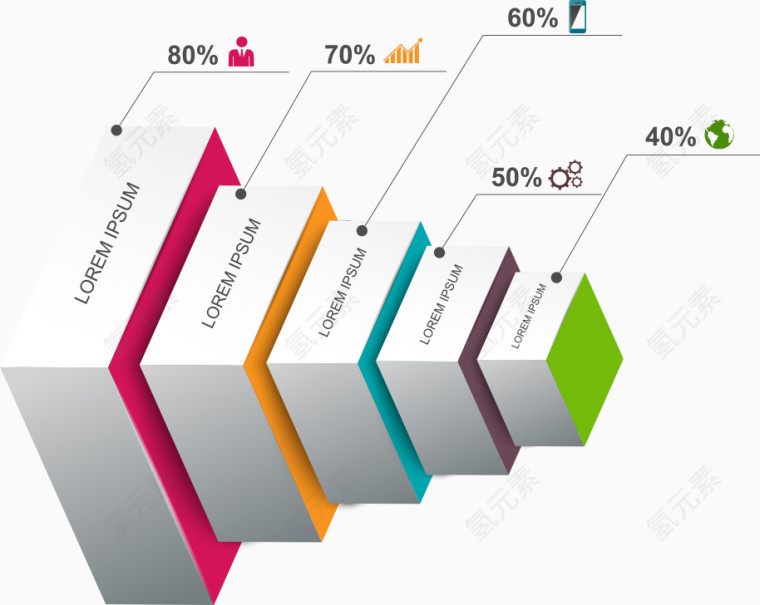 矢量立体方图形素材