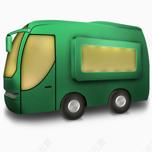 绿色公共汽车Bus-icons