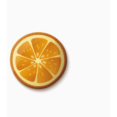 橙色橘子切面
