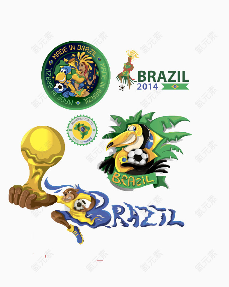 巴西足球标志图片