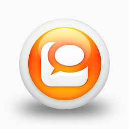 Technorati标志有光泽的橙色球体的社交媒体