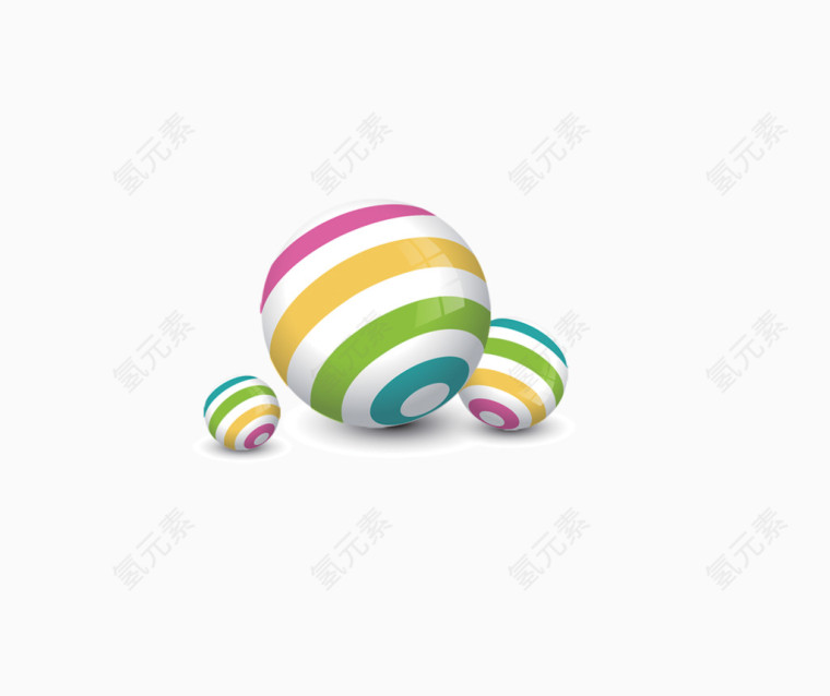 色彩小球装饰图案